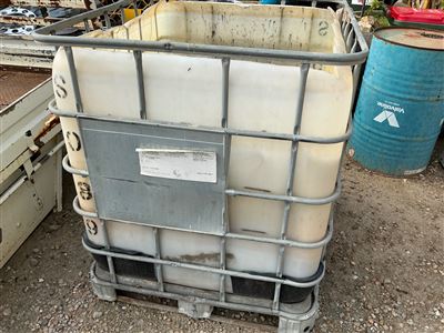 Plastic I B C Stillage with Quantity.Of Offciut Sign Material (Collect From Greenfields ) Thumbnail