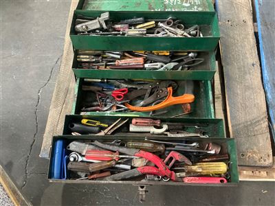 Cantilever Tool Box of Spanners etc. Thumbnail