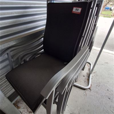 Outdoor Chairs - Quantity of 8 Grey ( Collect From Victor Harbor) Thumbnail