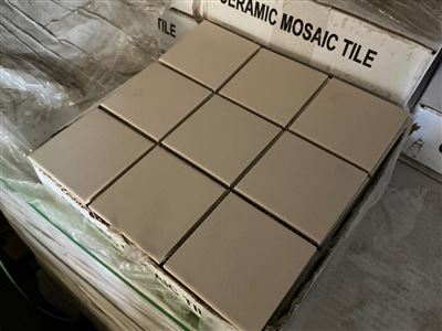 Cream Mosaic Tile, 300 x 300, 11 Per Box, 99 Boxes, 98.01 SQM Approx. IRP $4,901 Thumbnail