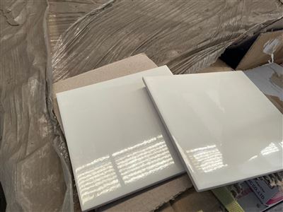 Ivory Gloss, Ceramic, 200 x 200, 7.2mm, 38 Pcs Per Box, 64 Boxes Approx, 94.72 M² Approx. IRP $3789 Thumbnail