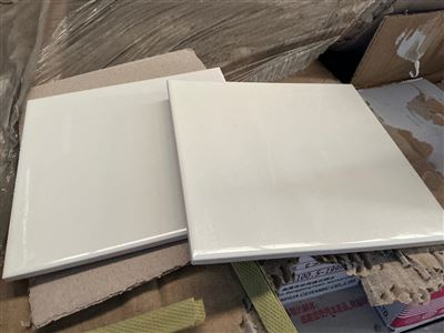 Ivory Gloss, Ceramic, 200 x 200, 7.2mm, 38 Pcs Per Box, 64 Boxes Approx, 94.72 M² Approx. IRP $3789 Thumbnail