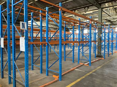 Pallet Racking, Dexion-2 Full Bays and 1 x 1/2 Bay  Overall Length  7250 mm  Approx  3 Metre High Thumbnail