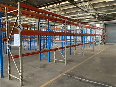 Pallet Racking, - Brownbuit -6 Bays - Overall Length 16 M Approx- 2650 mm  High - Thumbnail