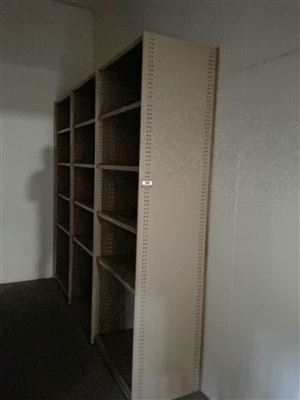 Steel 3 Bay Shelf Unit - Overall Size 2700 x 500 x 2300 mm High Thumbnail