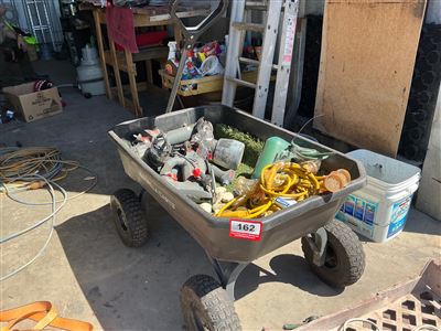 Gorilla Carts Poly Garden Dump Cart, Pneumatic Wheels Thumbnail