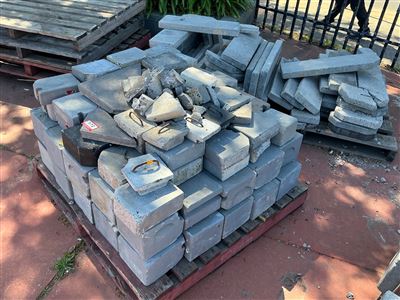 3 Pallets of Concrete Water Feature Blocks and Slabs Thumbnail