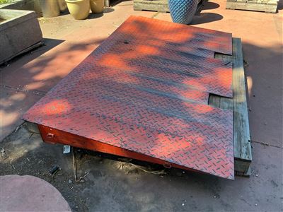 Steel Chequer Plate Container Ramp Thumbnail