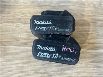 Makita Battery- Quantity of 2 -18. V - Thumbnail