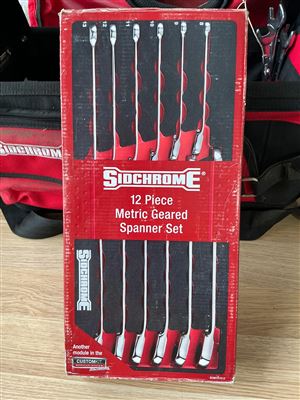 Sidchrome  12 PCE.Metric Geared Spanner Set Thumbnail