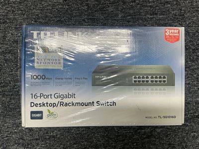 TP-Link TL-SG1016D 16-Port Gigabit Desktop/Rackmount Switch, Shrink-Wrapped Thumbnail
