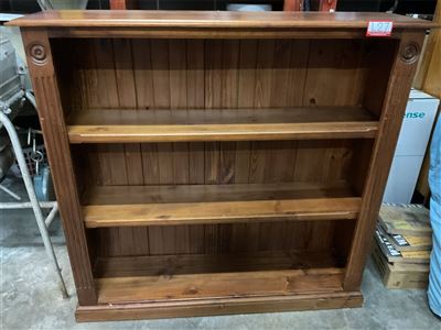 Timber 3 Shelf Bookcase, 125 Cm Wide X 33 Cm Deep X 120 Cm High Thumbnail