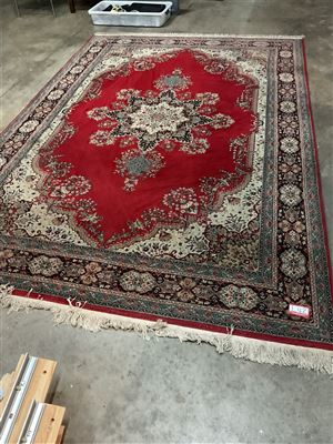 Red, Navy And Beige Carpet, Super Istanbul, 200 Cm Wide X 300 Cm Long, Acrylic Thumbnail