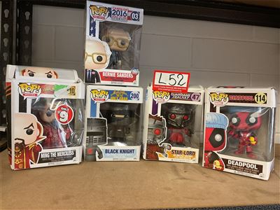 5 Pop & Marvel Characters, Ming, Black Knight, Star Lord, Bernie Sanders And Deadpool Thumbnail
