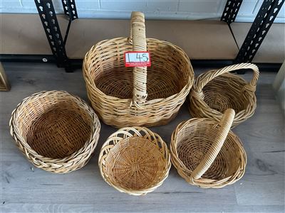 Assorted Cane Baskets Thumbnail