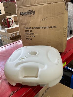 Umbrella Plastic Base - White (Fill with Water ) - Sold Per Each Thumbnail