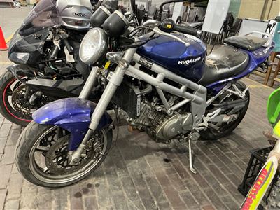 Hyosung G T 650 V Twin Motorcycle, Blue, - Year 2006 -Sold Unregistered - No Plates Previous Registraion Number Yzm 930 - Suit Wrecking /Parts Thumbnail