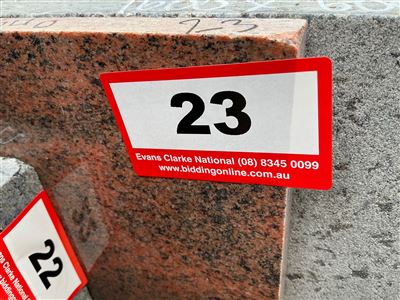 Granite Slab, Red/Orange, 1450 x 640 x 20mm Approx. Thumbnail