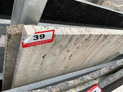 Granite Slab, Travertine, 1100 x 900 x 30mm approx. Thumbnail