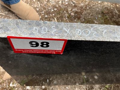 Granite Slab, Black, 3300 x 300 x 30mm approx. Thumbnail