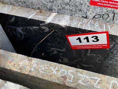 Granite Slab, Black/White, 2000 x 400 x 30mm approx. Thumbnail