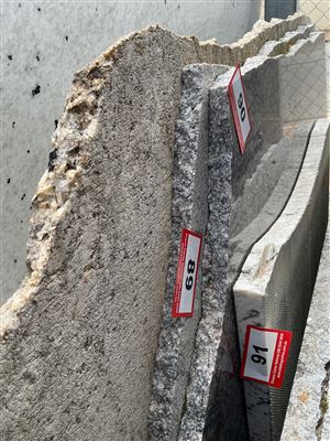 Granite Slab, Grey/White, 950 x 800 x 20mm approx. Thumbnail