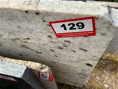 Granite Slab, White/Black, 3200 x 450 x 30mm approx. Thumbnail