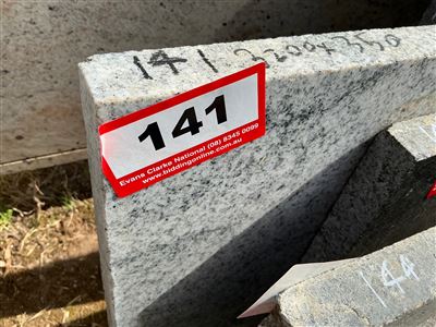 Granite Slab, White/Grey, 3200 x 350 x 30mm approx. Thumbnail