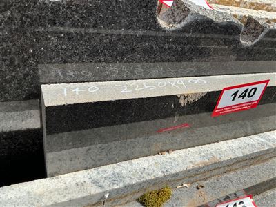 Granite Slab, Black, 2250 x 400 x 30mm approx. Thumbnail