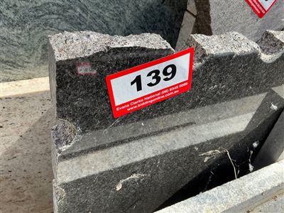 Granite Slab, Black/Grey, 2900 x 350 x 30mm approx. Thumbnail
