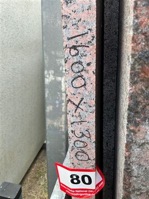 Granite Slab, Red/Orange, 1600 x 1300 x 30mm approx. Thumbnail