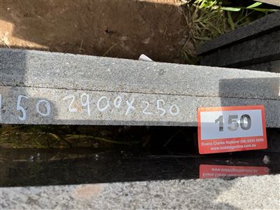 Granite Slab, Black, 2900 x 250 x 30mm approx. Thumbnail
