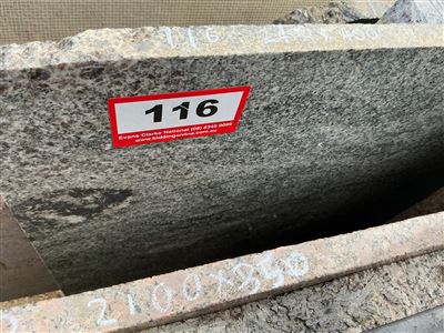 Granite Slab, Grey/White, 2400 x 400 x 20mm approx. Thumbnail
