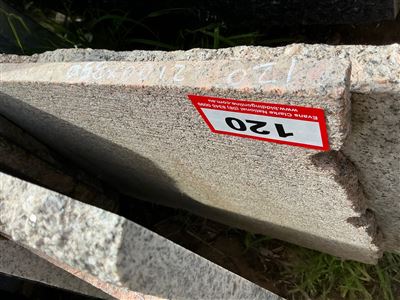 Granite Slab, Red/Black, 2100 x 350 x 20mm approx. Thumbnail