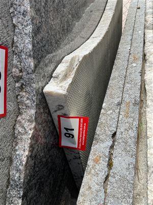 Granite Slab, White/Black, 650 x 900mm approx. Thumbnail