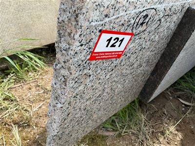 Granite Slab, White/Black, 3300 x 300 x 30mm approx. Thumbnail