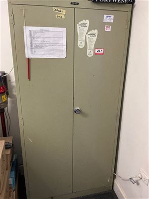 Tall 2 Door Steel Stationery Cabinet - 900 x 450 x 1800 mm H Thumbnail