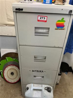 Steel 4 Drawer Filing Cabinet - Thumbnail