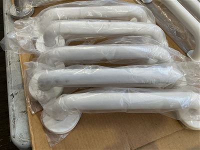 Alum.Grab Handrail -White -300 mm - Quantity of 5 Thumbnail