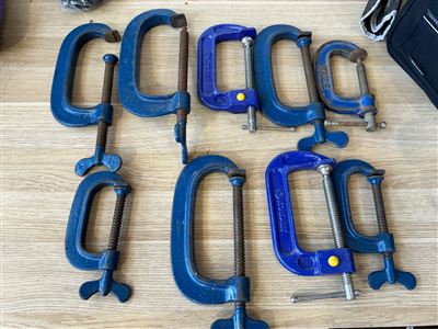 Quantity of 9 G Clamps Thumbnail