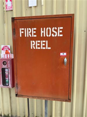 Fire Hose Reel and 2 Fire Extinguishers Thumbnail