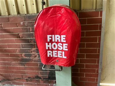 Fire Hose Reel and 2 Fire Extinguishers Thumbnail