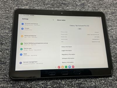 Samsung Galaxy Tab Active4 Pro 5G 6GB/128GB + Backlit Keyboard, Case & Adapter Thumbnail