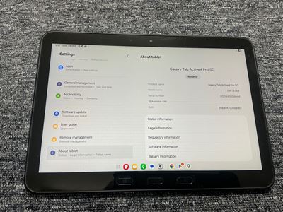 Samsung Galaxy Tab Active4 Pro 5G 6GB/128GB + Backlit Keyboard, Case & Adapter Thumbnail