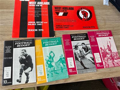 South Australian Football Budgets -1968:and West Adelaide 74/75 Reports Thumbnail
