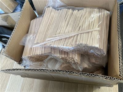Wooden Stirrers and Plastic Sandwich Containers Thumbnail