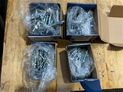 Anchor Lock  Bolts  - 4 Packets - M 8x75 / 8x 90 / 8 x 100 & 16 x145 mm Thumbnail