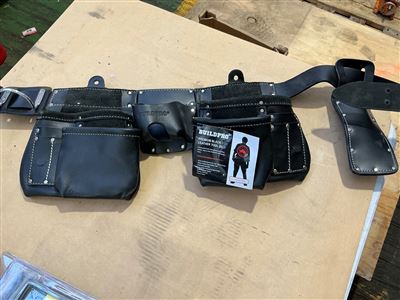Leather Tool Belt - Black Thumbnail