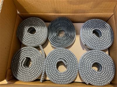 Galv. Oval Head Ring Screw Nails - 2. 5 x 50 - Carton of 12 Rolls - 3600 PCE Thumbnail