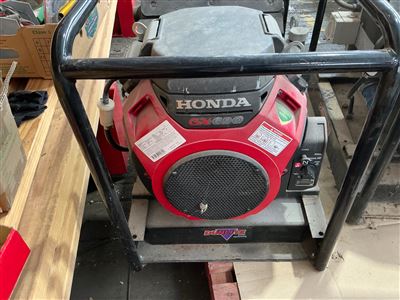 Dunlite Generator - 16 K V A Power Rating - Honda GX 690 Motor - Model Number D G U H 16E-3S-2 (-2 x 240 Volt Outlets & 1 x 3 Phase Outlet -) -0.1 Hour Showing - Year Built 26/06/2019 - with 1 Key Thumbnail